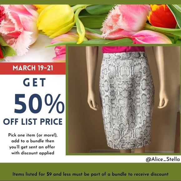 Pink Tartan Dresses & Skirts - PINK TARTAN grey/white snake print pencil skirt 14